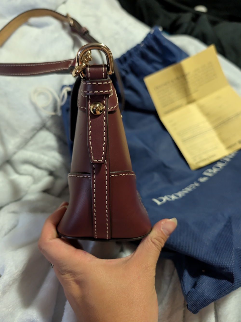 Dooney & Bourke Florentine Leather Mini Domed Crossbody - Picture 5 of 12